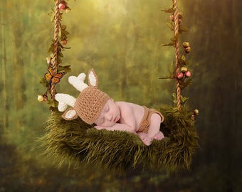 Baby Deer Outfit - Deer Photo Outfit - Baby Deer Costume - Woodland Baby - Baby Girl Deer - Baby Deer Hat - Baby Deer - Deer Baby Gift -