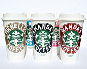 Starbucks Personalized Coffee Cup, Reusable Starbucks Coffee Cup, Starbucks Cup, Personalized Starbucks Mug, Custom Starbucks, Coffee Mug