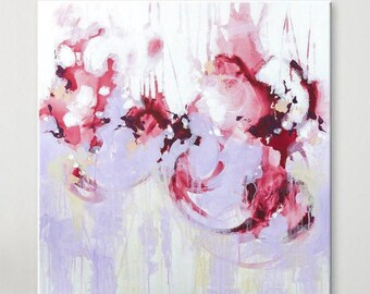 Abstract Art on canvas Original Art Abstract Wall art Abstract Painting Violet Painting Canvas Art Modern artwork Wall hanging Home decor