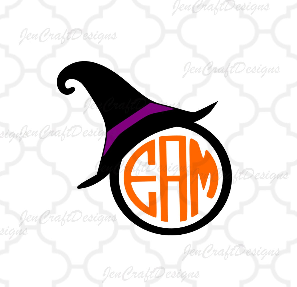 Download Witch Hat SVG Monogram Frame, Halloween Designs, Svg Files, Vector Art, EPS, Png, DXF Cricut ...