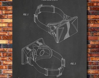 Oculus Rift Patent Print Art 2014