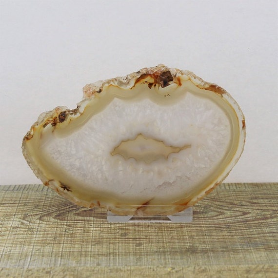 Brown Banded Quartz Agate Slice Polished Geode Slab Brown Banded Quartz Agate Slice Polished Geode Slab 107mmx74mmx5mm 77g 3 Size Wind Chimes Mobiles Suncatchers Jewellery 1gsasm595 From