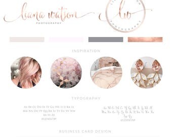 Rose Gold Logo Design, Custom Logo Design, Custom logo, Business Logo, Watermark Logo, Photography Logo, Salon Logo, Initials Logo