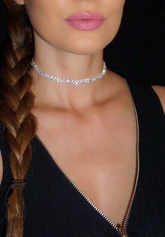 Stella Choker Gorgeous Choker Necklace with Sparkly Glass Crystal