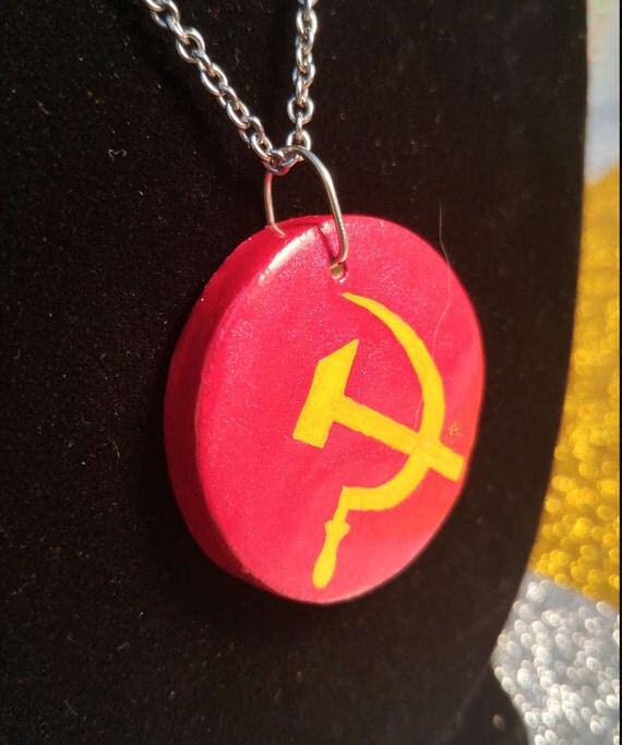 hammer sickle pendant hammer sickle pendant