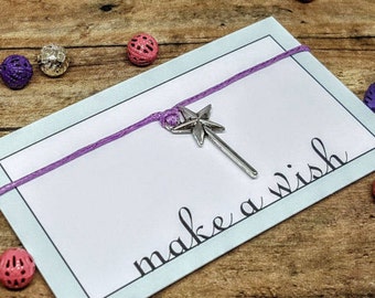 Tooth Fairy Wand, Tooth Fairy Gift, Wizard Bracelet, Magic Wand Bracelet, Tooth Fairy Bracelet, Magic Wish Bracelet, Nerd Gift, Geek Gift
