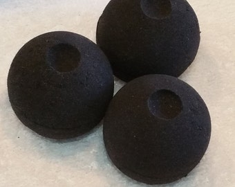 Black Coal Bath Bomb; Black Bath Bomb; Mini Bath Bomb