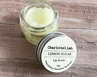Lip scrub - Handmade sugar lip scrub yummy handmade lip scrub sugar scrub exfoliant - cruelty free makeup exfoliating sugar scrubs -