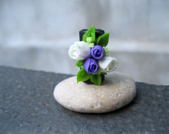 Flower dread Beads for dreads Hair beads Hippie beads Dreadlock tube Jewelry for dreads Dreadloc jewelry Hippie dread bead hair braids cuff