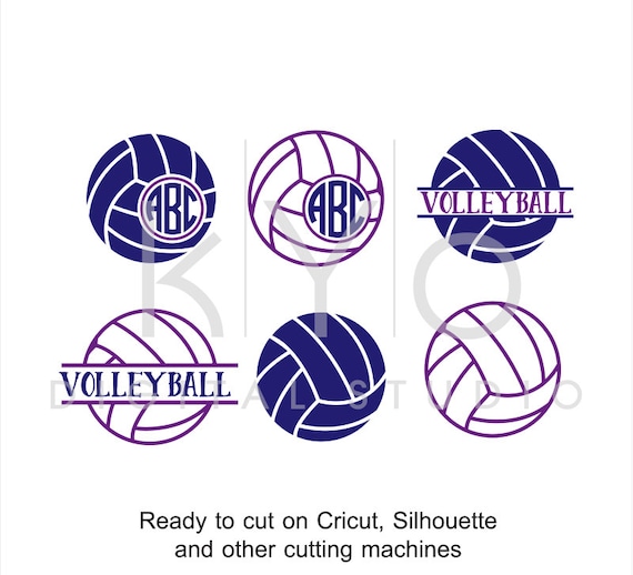 Download Volleyball SVG cut files Volleyball Monogram svg Circle