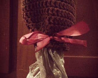 Crocheted Shopping Bag Holder / Sock - Holds up to 30 shopping bags!