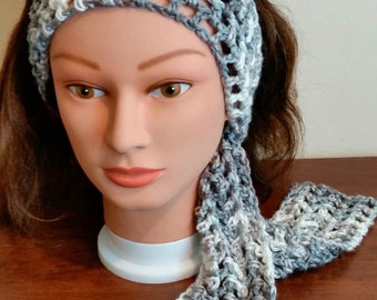 Crochet headscarf Etsy
