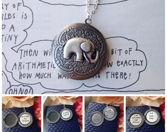 Custom Your Antique Elephant Locket Necklace.