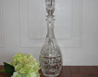 Vintage Crystal Decanter, Vintage Barware, Wedding Gift, Gift For Her, Gift For Him, Vintage Crystal, Wedding