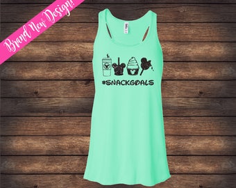 GLITTER Disney Tank | Snack Goals Disney Tank | Disney Snack Shirt | Disney Tank | Disney Shirt | Hashtag Snack Goals | Glitter Tank