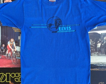 1981 Vintage Elvis Presley Shirt // 80's Vintage Band Tee // The King