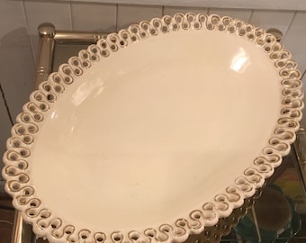 Large dish ceramic vintage signed 60 years