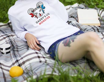 Harley Quinn Daddys Lil monster shirt, Harley Quinn Sweathirt, Lil Monster Shirt, Daddys lil monster, Harley Quinn, Popular, Trendy, Cat Tee