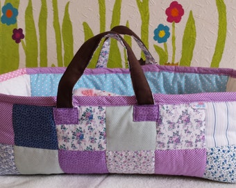 Patchwork Baby Doll Carrier and Bed