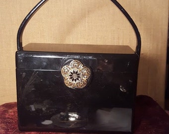 Vintage 1950's Wilardyblack lucite Handbag