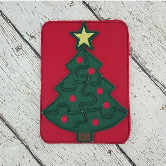 christmas tree puzzle with case christmas tree puzzle with case