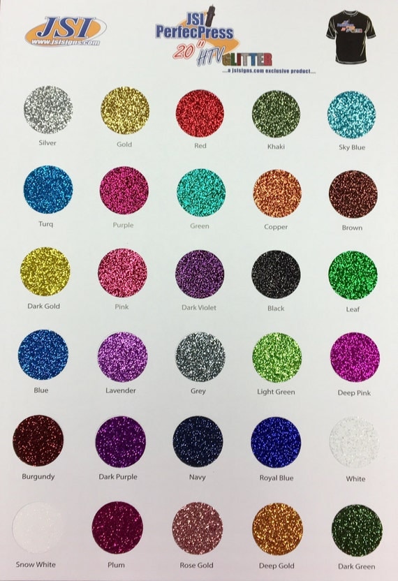 Glitter HTV PerfecPress Brand Sheets 12 x