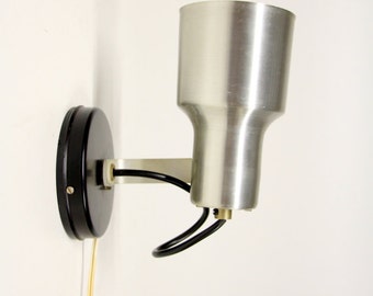 Vintage STAINLESS STEEL commercial-wall light-Retro lighting-Lamp