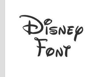 Walt Disney World Land Font Monogram Decal SVG Cut Files Instant Download