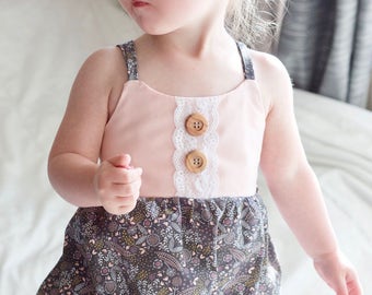 Summer Romper, Custom Romper, Baby Girl Romper, Strapless Romper, Toddler Romper, Baby Romper, Girls Romper, Bubble, Girls bubble