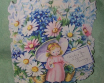 2 Vintage Unused Stand-up GET WELL CARDS