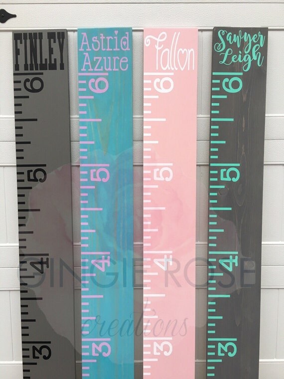 Children's Growth Ruler/Baby Shower Gift/Wooden Ruler/