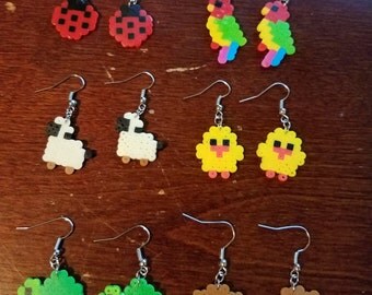 Perler bead animals | Etsy