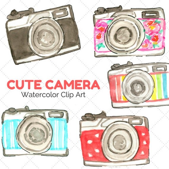 Download Camera Clip Art Watercolor Clip Art hand painted clip art