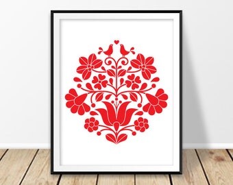 Red Wall Decor floral wall decor | etsy Red Wall Decor floral wall decor | etsy