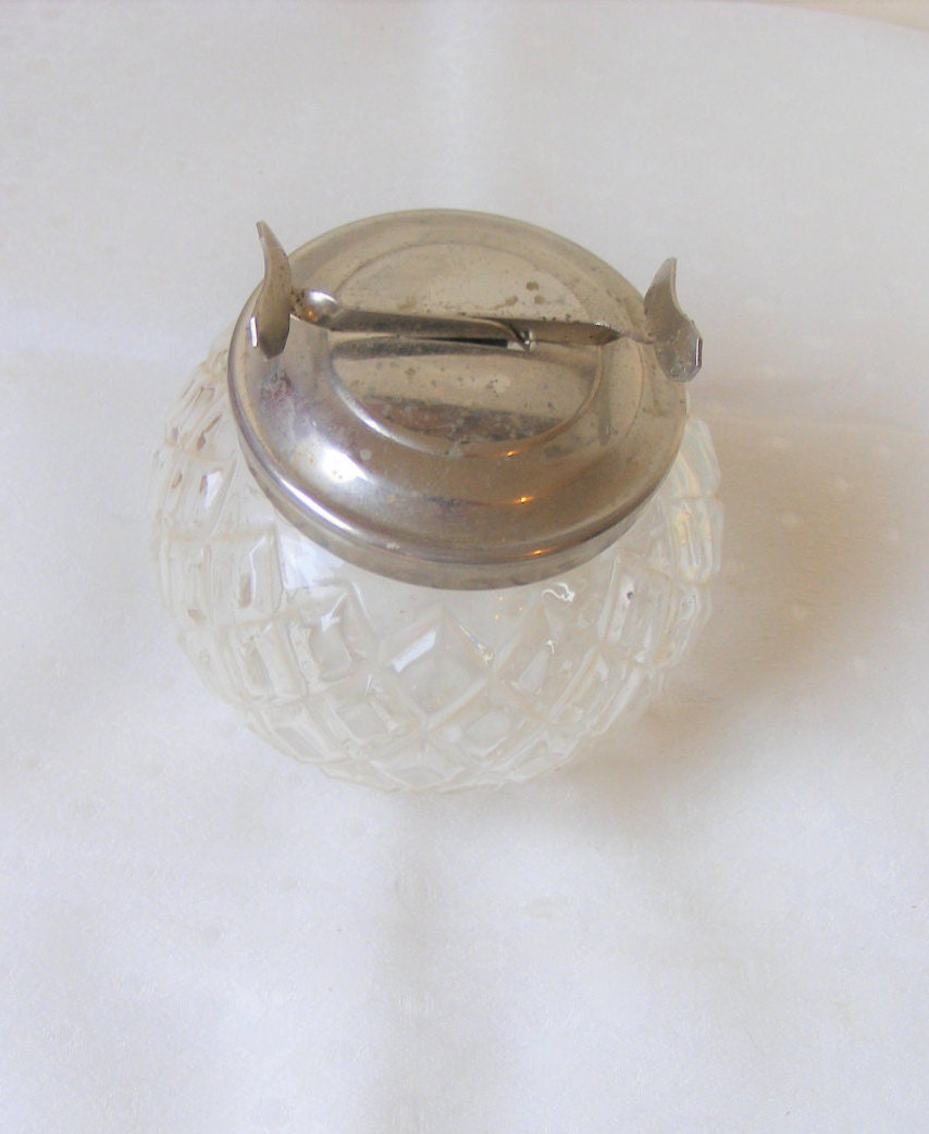 Sugar cube bowl bowl and tongs Decorative glass Cut glass