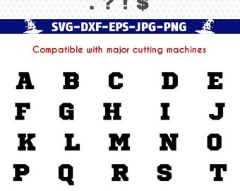 SPORTS WORLD FONT svg, sport font svg Cuttable vinyl letters svg Varsity monogram Alphabet download Cricut files svg College Silhouette