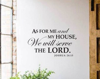 As For Me And My House Wall Art wall art as for me and my house | etsy As For Me And My House Wall Art wall art as for me and my house | etsy