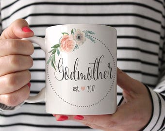 Godmother Mug | Will You Be My Godmother | Baby Reveal Mug | Godmother Gift Mug | Godmother Proposal | Gift For Godparent | Best Friend Gift