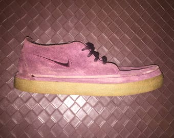 Vintage Maroon Suede Nike Shoes