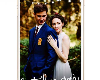 SNAPCHAT Geofilter Wedding String Lights Filter, Custom Snapchat, Wedding Snapchat Geofilter, Wedding Snapchat Filter, Custom wedding filter