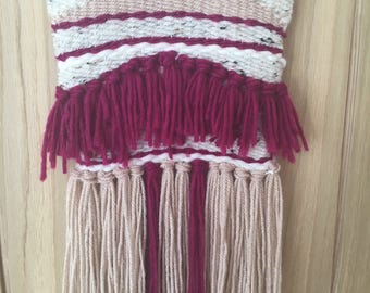 Medium Weaving Wall Hanging, Woven wall hanging, Handmade Weave, Yarn wall hanging, Housewarming gift, Weaving wall hanging,