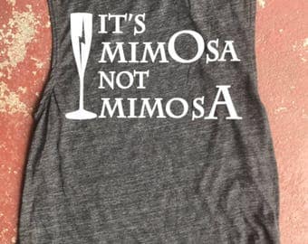 Harry Potter It's Mimosa Not Mimosa Muscle Tank Brunch Tank White