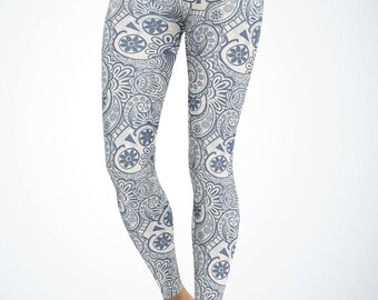 Paisley and Skull Leggings