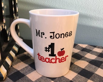 PERSONALIZED Teacher Gift, Personalized Teacher Mug, Teacher Gift, Teacher Mug, Great Teacher Gift, Graduation, Thank You Gift