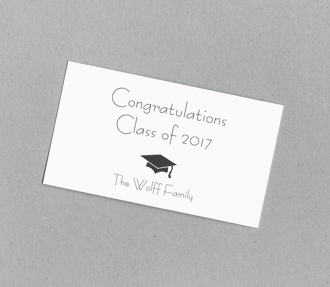 Graduation Calling Cards Graduation Announcement Insert