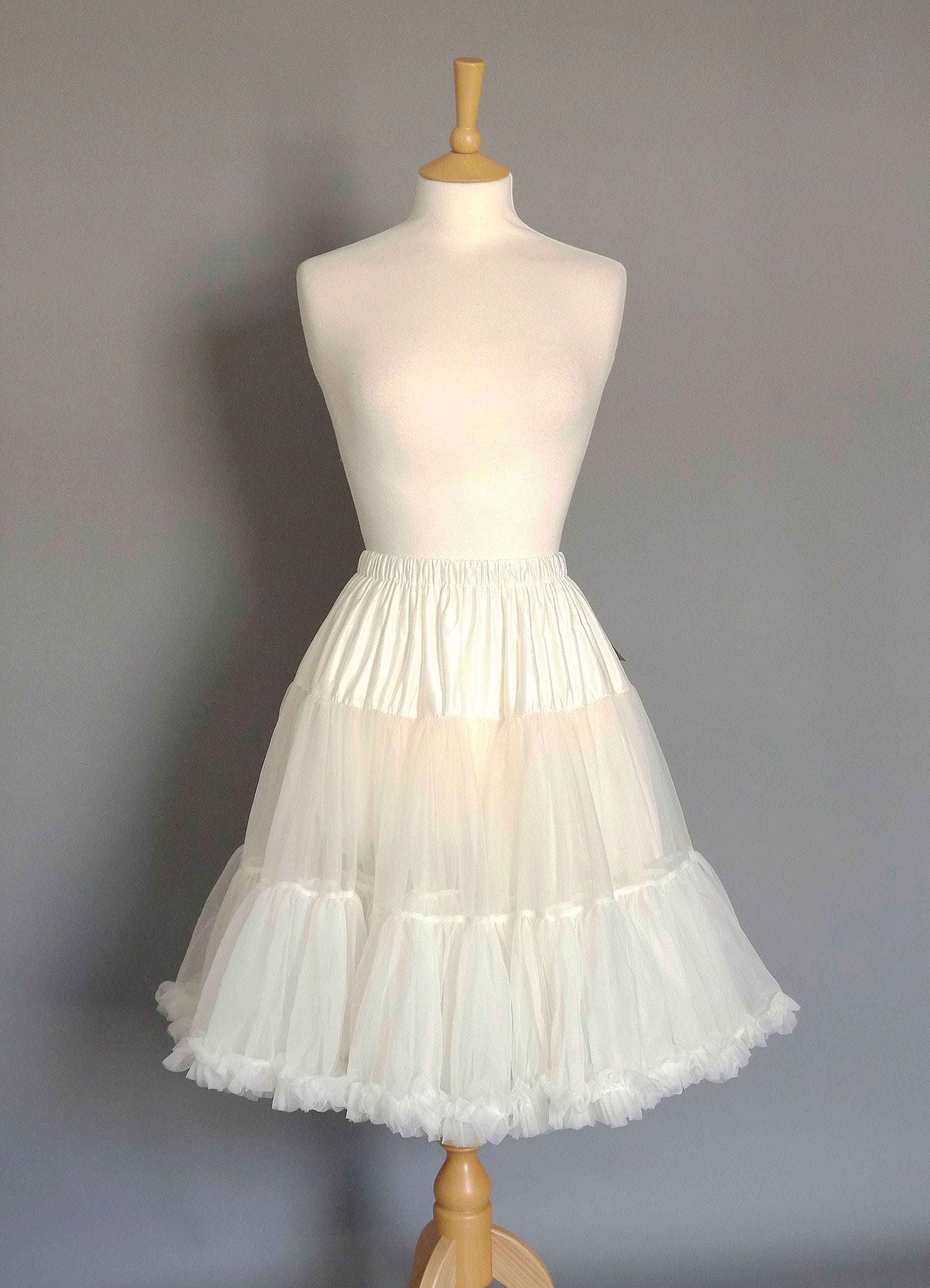 Ivory Swing Petticoat Soft Two Layer Fifties Petticoat