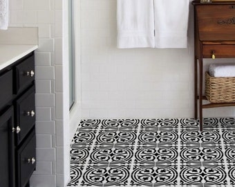 Moroccan STENCIL - Wall or Floor - Pattern No. 5 - REUSABLE, Easy Wall Decor, DIY Home - Use with Paint