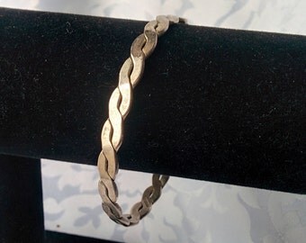 Silver Taxco Bracelet, Taxco Twisted Bracelet, Taxco Bracelet