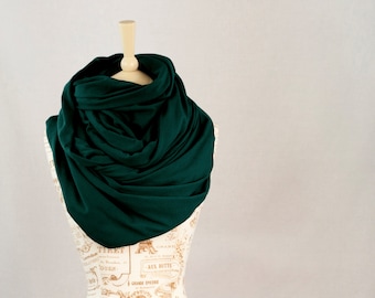Large Infinity Scarf, Chunky Scarf, Green Scarf, Hooded Scarf, Oversized Scarf, Circle Scarf, Winter Scarf, Green Womens Gift for Her