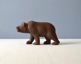 Vintage Black Forest Bear Wood Carving